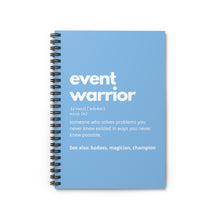 Load image into Gallery viewer, Event Warrior Notebook in Light Blue