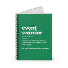 Load image into Gallery viewer, Event Warrior Notebook