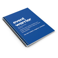 Load image into Gallery viewer, Event Warrior Notebook in Blue