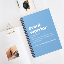 Load image into Gallery viewer, Event Warrior Notebook in Light Blue