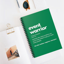 Load image into Gallery viewer, Event Warrior Notebook