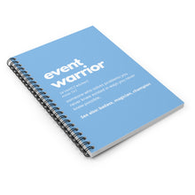 Load image into Gallery viewer, Event Warrior Notebook in Light Blue
