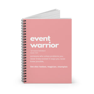 Event Warrior Notebook in Pink