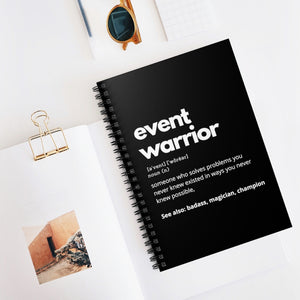 Event Warrior Notebook in Black