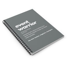Load image into Gallery viewer, Event Warrior Notebook in Gray
