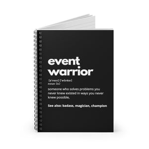 Event Warrior Notebook in Black