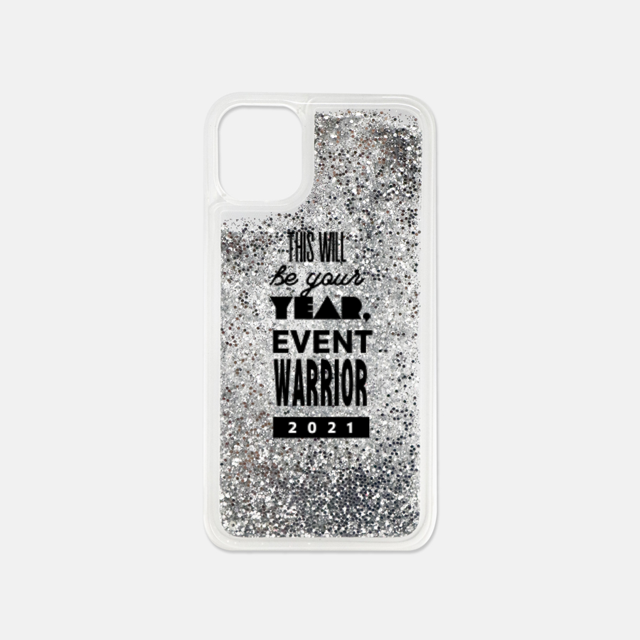 2021 This Will Be Your Year Event Warrior iPhone 11 Liquid Glitter Case
