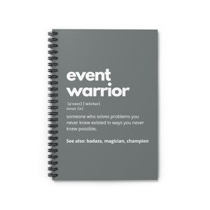 Event Warrior Notebook in Gray