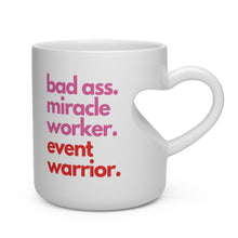 Load image into Gallery viewer, Event Warrior Heart Shape Mug
