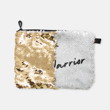 Load image into Gallery viewer, Event Warrior Sequin Reversible Cosmetic Bag
