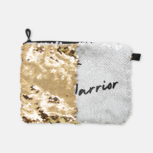 Event Warrior Sequin Reversible Cosmetic Bag