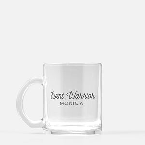 Personalized Event Warrior Glass Mug