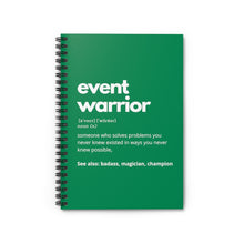Load image into Gallery viewer, Event Warrior Notebook
