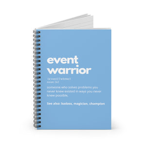 Event Warrior Notebook in Light Blue