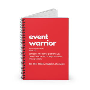 Event Warrior Notebook in Red