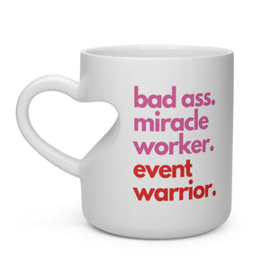 Event Warrior Heart Shape Mug