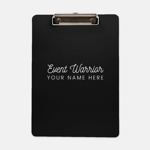 Personalized Event Warrior Clipboard